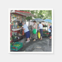 Polonês Babushka Senhoras Napkins! Chá de panela!