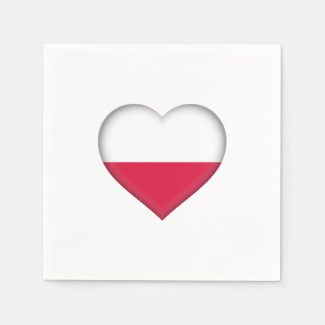 Guardanapo De Papel Polonês Love Paper Napkins (Frente)