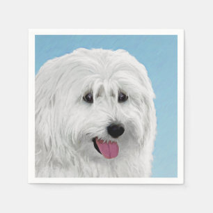 Guardanapo De Papel Polonês Lowland Sheepdog Painting - Original Dog