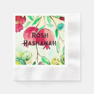 Guardanapo De Papel Pomegranato Rosh Hashanah Fruta Shana Tova