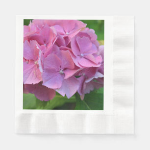 Guardanapo De Papel Pompom Rosa Hidrangea Hortensia Flor