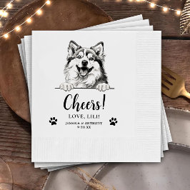 Guardanapo De Papel Pomsky Dog Personalised Cheers