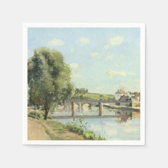 Guardanapo De Papel Pont Du Chemin De Fer Camille Pissarro (Frente)