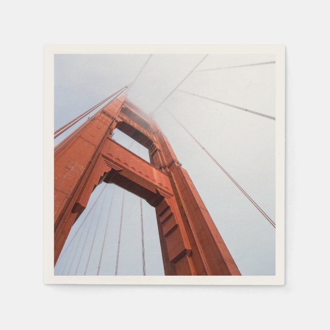 Guardanapo De Papel Ponte Golden Gate São Francisco Califórnia Foto (Frente)