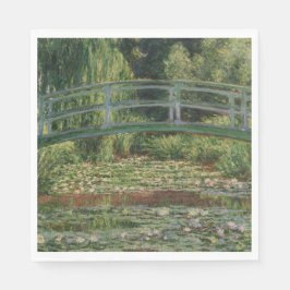 Guardanapo De Papel Ponte Japonesa de Monet e Lagoa de Nenúfares