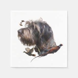 Guardanapo De Papel Ponteiro alemão Wirehaired