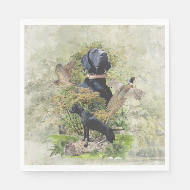 Guardanapo De Papel Ponteiros abreviados alemães (Frente)