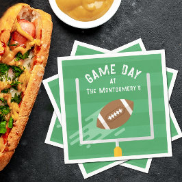 Guardanapo De Papel Ponto de futebol após Uprights