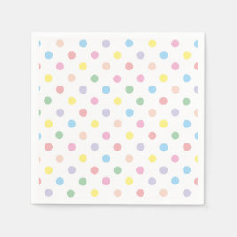 Guardanapo De Papel Pontos Bolha Pastéis Suaves