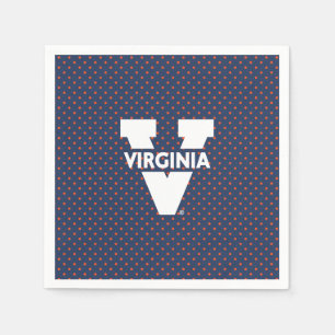 Guardanapo De Papel Pontos de Bolinhas dos Virginia Cavaliers