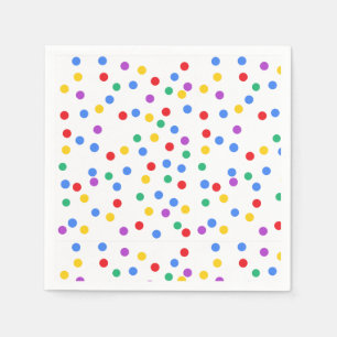 Guardanapo De Papel Pontos de Confetti Coloridos Bonitos