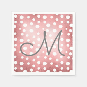 Guardanapo De Papel Pontos Dourados rosa Papel personalizado Nápole