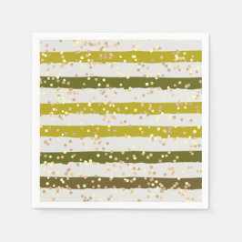 Guardanapo De Papel Pontos e faixas tropicais