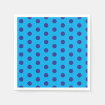 Pontos Polka Azuis sobre Azul 