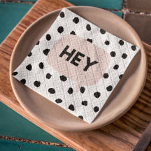 Pontos Pretos Modernos e Borracha Conversa Rosa Co