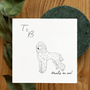 Guardanapo De Papel Poodle Dog Wedktail Napkins