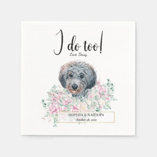 Guardanapo De Papel Poodle Doodle Dog Casamento Cocktail Napkins