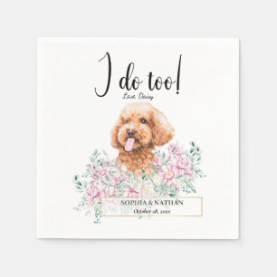 Guardanapo De Papel Poodle Doodle Dog Casamento Cocktail Napkins