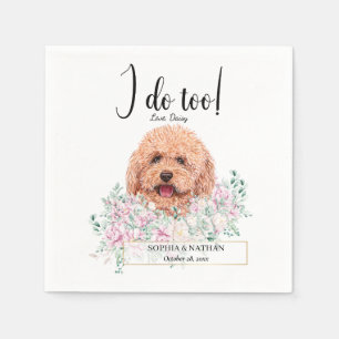 Guardanapo De Papel Poodle Doodle Dog Casamento Cocktail Napkins