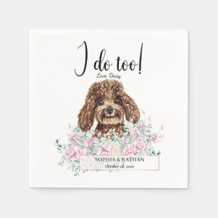 Guardanapo De Papel Poodle Doodle Dog Casamento Cocktail Napkins