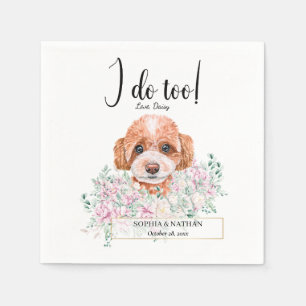Guardanapo De Papel Poodle Doodle Dog Casamento Cocktail Napkins