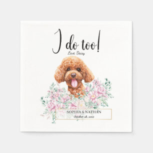 Guardanapo De Papel Poodle Doodle Dog Casamento Cocktail Napkins