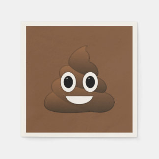 Guardanapo De Papel Poop Emoji Paper Napkins, Coquetel Padrão