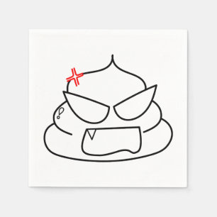 Guardanapo De Papel Poop zangado - Brootsch, o PooPoo