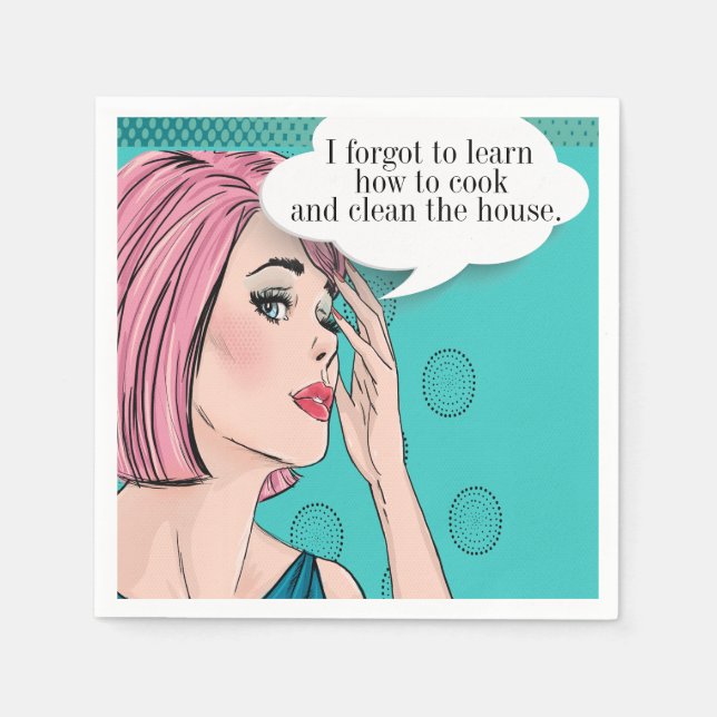 Guardanapo De Papel Pop Art Party Cocktail Napkins (Frente)