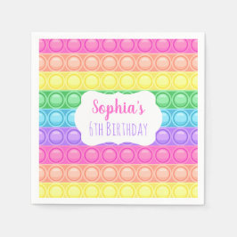 Guardanapo De Papel Pop, Festa de aniversário Napkins, Garota Aniversá