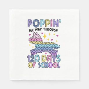 Guardanapo De Papel Poppin' 120 Dias De Pop De Unicórnio Da Escola It