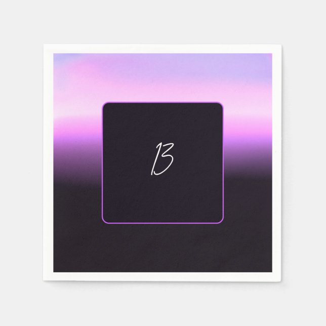 Guardanapo de Papel Pôr do Sol Lavanda (Frente)