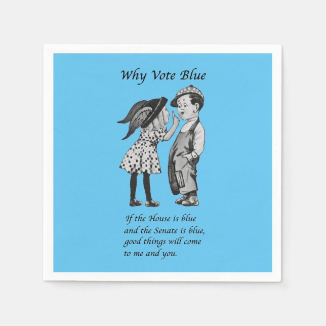 Guardanapo De Papel Por que Votar Azul em 2022 Nápoles (Frente)