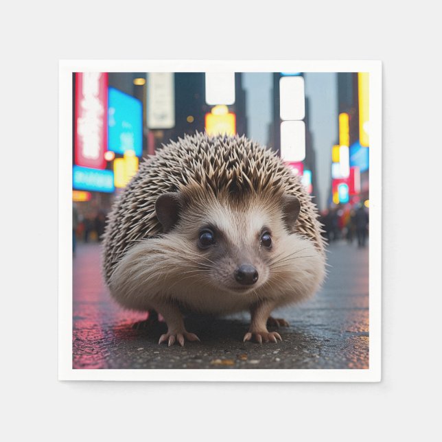 Guardanapo De Papel Porco na Times Square (Frente)