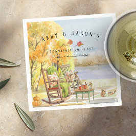 Guardanapo De Papel Porco Rustic Autumn | Ação de Graças