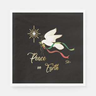 Guardanapo De Papel Porta Branca Espalhando Paz Na Terra