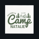 Guardanapo De Papel Porta-Festas de solteira Personalizadas do Campo<br><div class="desc">Adicione um toque personalizado à sua celebração selvagem e mimosa com as Festas de solteira personalizadas do campo, as damas de ponte Napkins. Perfeito para um fim de semana de despedida de solteira, esses guardanapos personalizados elevam seu encontro com detalhes exclusivos que abraçam o espírito do exterior. Projetados com vibrações...</div>