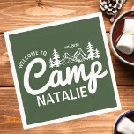 Guardanapo De Papel Porta-Festas de solteira Personalizadas do Campo<br><div class="desc">Coloque a mesa perfeita para a sua Festa de solteira no campo com essas damas de ponte personalizadas Napkins, desenhadas para captar o espírito de aventura e amizade. Ideal para uma fuga com temas de glamping, estes guardanapos personalizados trazem um toque de elegância para a natureza com personalização divertida que...</div>