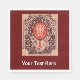 Guardanapo De Papel Porte postal Tsarist de Rússia