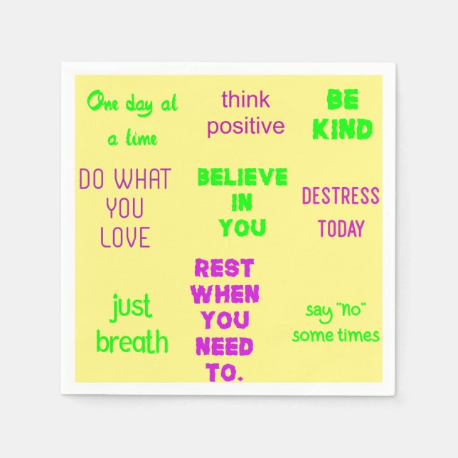 Guardanapo De Papel positivo (Frente)