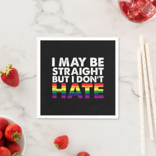 Guardanapo De Papel Posso ser hétero, mas não odeio LGBT Gay