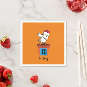 Guardanapo De Papel Pote De Frango Pi Engraçado Dabbing