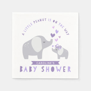 Guardanapo De Papel Pouco roxo do chá de fraldas do elefante do