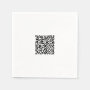 Guardanapo De Papel Poupeiras Personalizadas com Código QR Exemplo