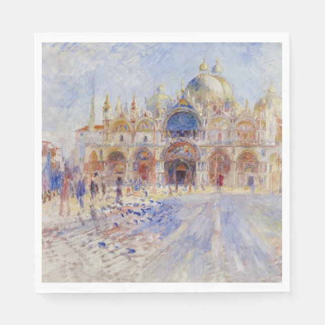 Guardanapo De Papel Praça de São Marcos, Veneza (Piazza San Marco) (Frente)