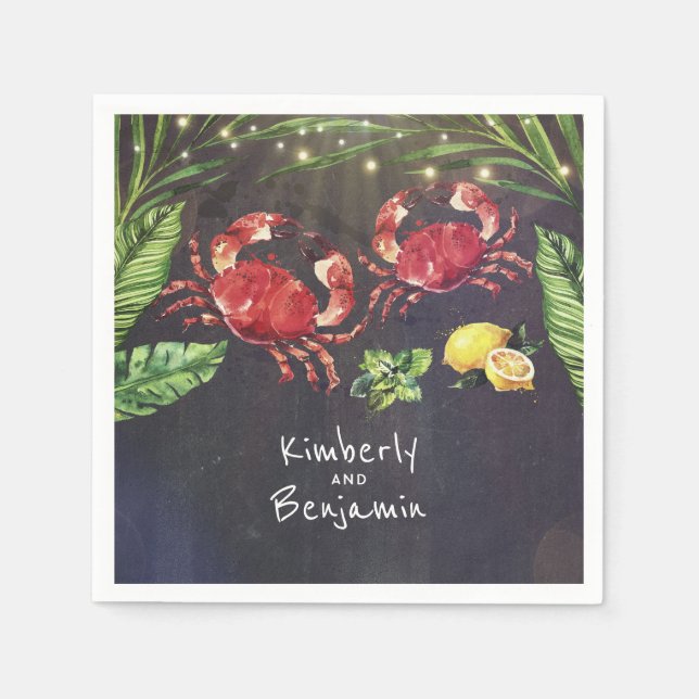 Guardanapo De Papel Praia Costeira Tropical do Caranguejo (Frente)