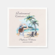 Praia da Aposentadoria Feminina com Aquarela