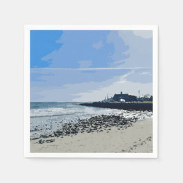 Guardanapo De Papel Praia da Cidade de Narragansett Rhode Island Pintu