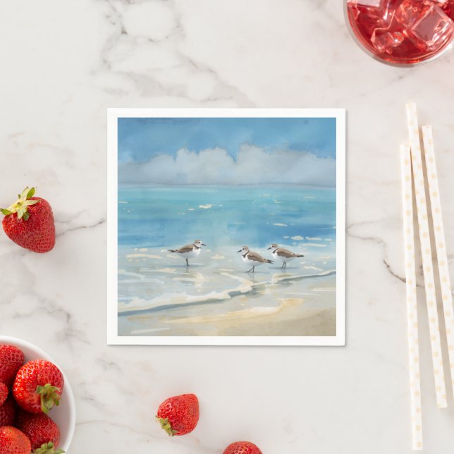 Guardanapo De Papel Praia dos maçaricos oceano (Insitu)