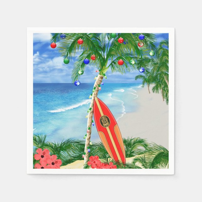 Guardanapo De Papel Praia Natal (Frente)
